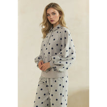Load image into Gallery viewer, Heather + Navy Snap Pullover

