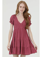 Load image into Gallery viewer, Angie Rose Smocked Eyelet Dress
