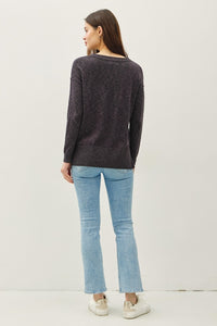 Charcoal Slub Sweater
