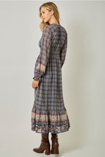 Load image into Gallery viewer, Boho Smocked Waist Dress
