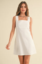 Load image into Gallery viewer, White Linen Mini Dress
