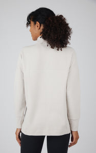 Cream Brushed Tunic Top