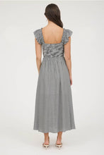 Load image into Gallery viewer, B+W Bow Gingham Dress
