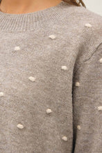 Load image into Gallery viewer, Heather Polka Dot Sweater - Plus
