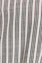 Load image into Gallery viewer, B+W Stripe Tie Front Top
