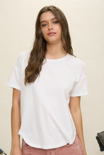 Load image into Gallery viewer, White Cotton U-Hem Tee
