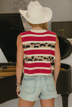 Load image into Gallery viewer, Red Leopard Sweater Vest
