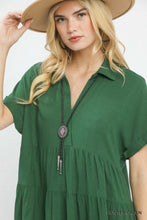 Load image into Gallery viewer, Umgee Hunter Linen Tiered Dress
