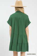Load image into Gallery viewer, Umgee Hunter Linen Tiered Dress

