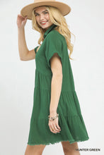 Load image into Gallery viewer, Umgee Hunter Linen Tiered Dress
