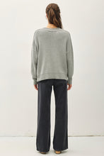 Load image into Gallery viewer, Grey Ribbed Sweater
