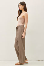 Load image into Gallery viewer, Mocha Wide Leg Tencel Pants

