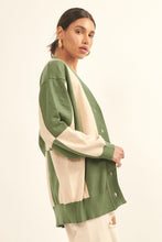 Load image into Gallery viewer, Green + Cream Checked Cardigan
