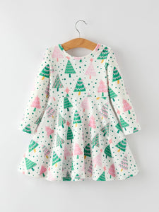 Pink Christmas Dress - Kids