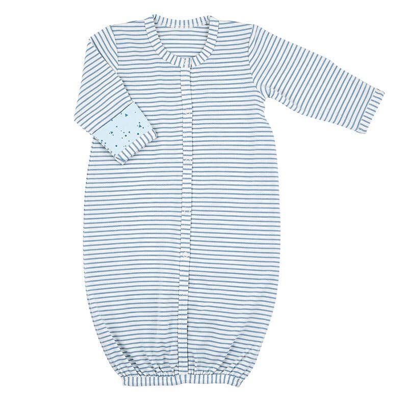Blue Stripe Baby Gown