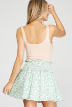 Load image into Gallery viewer, She + Sky Matcha Ditsy Floral Skort
