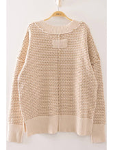 Load image into Gallery viewer, Cream V-Neck Sweater
