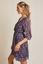 Load image into Gallery viewer, Blue Ditsy Floral Dress
