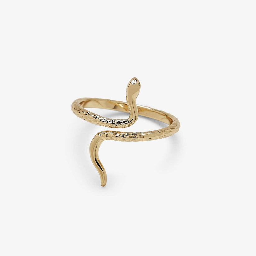 Gold Snake Ring Pura Vida