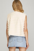 Load image into Gallery viewer, Cream Fur Vest
