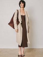 Load image into Gallery viewer, Oatmeal Draped Cardigan
