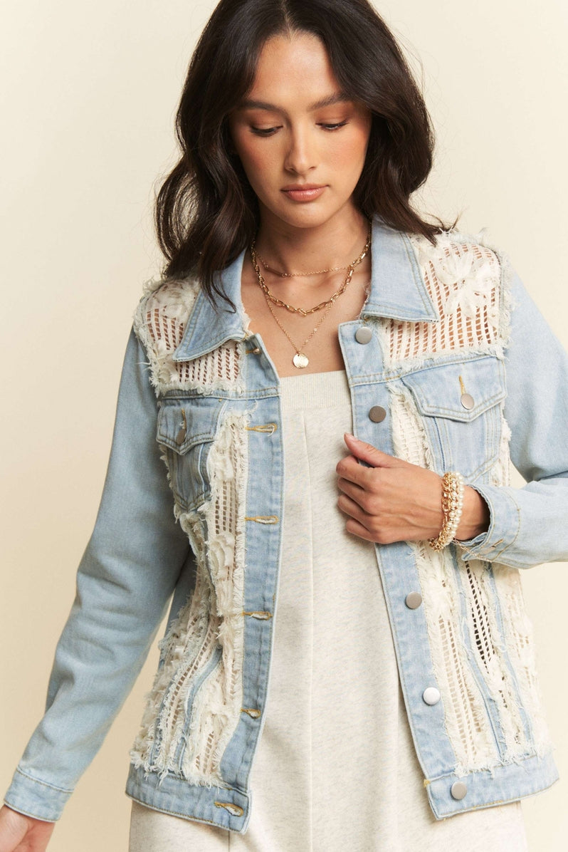 Lace Denim Jacket