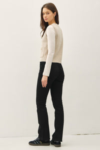 Oatmeal Gold Button Vest