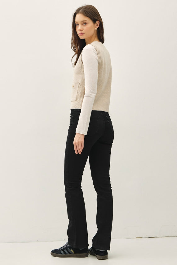 Oatmeal Gold Button Vest