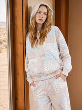 Load image into Gallery viewer, Khaki Patchwork Quilted Hoodie

