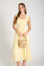 Load image into Gallery viewer, Yellow Sweetheart Smocked Dress
