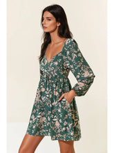 Load image into Gallery viewer, Sweetheart Forest Floral Mini Dress

