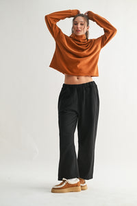 Black Barrel Sweatpants