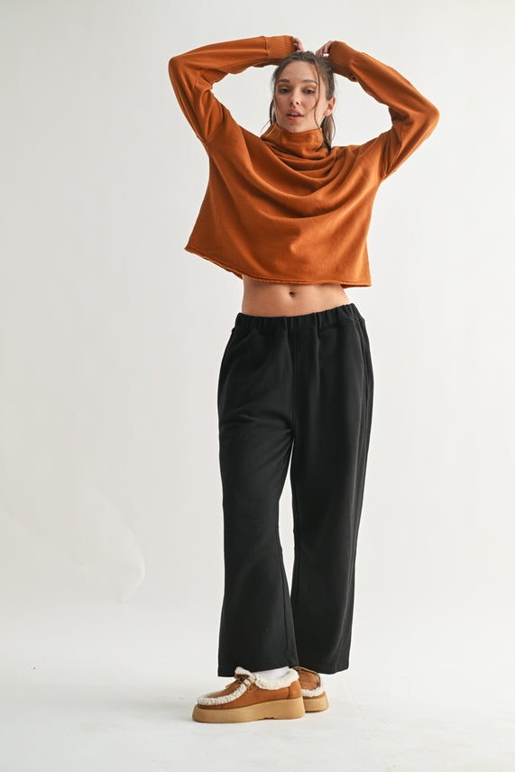 Black Barrel Sweatpants