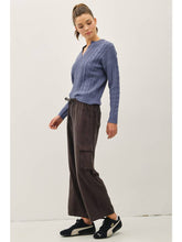 Load image into Gallery viewer, Charcoal Tencel Cargo Pants
