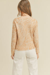 Apricot Swirl Sweater