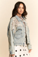 Load image into Gallery viewer, Mesh Boxy Denim Jacket
