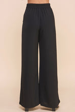 Load image into Gallery viewer, Black Front Pleat Pants
