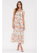 Load image into Gallery viewer, Ivory Floral Lace Strap Dress
