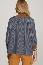 Load image into Gallery viewer, She + Sky Navy Zip Pullover
