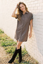 Load image into Gallery viewer, Mocha Suede Dress

