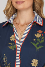 Load image into Gallery viewer, She + Sky Navy Floral Midi Dress
