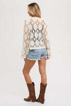 Load image into Gallery viewer, Floral Crochet Cardigan
