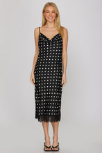 Load image into Gallery viewer, She + Sky Black Polka Dot Cami Dress

