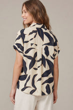 Load image into Gallery viewer, She + Sky Navy Botanical Top

