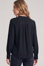 Load image into Gallery viewer, Black Split Neck Blouse
