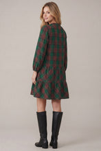 Load image into Gallery viewer, Green Plaid Mini Dress
