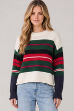 Load image into Gallery viewer, Cream Wide Stripe Sweater
