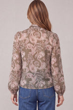 Load image into Gallery viewer, Olive Paisley Top
