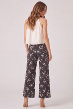Load image into Gallery viewer, Black Floral Denim Pants
