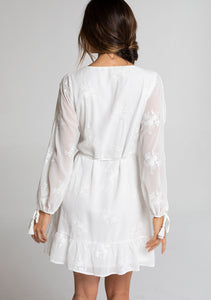 White Floral Lace Dress